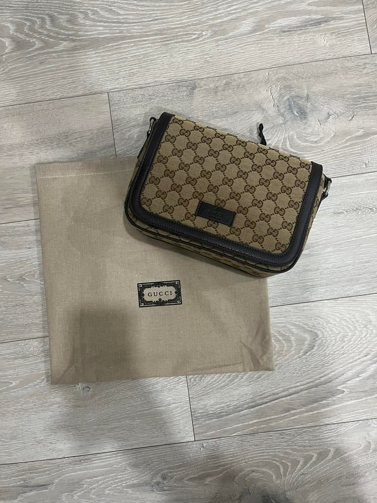 Sacoche Gucci Messenger, Ophalen of Verzenden, Nieuw, Beige