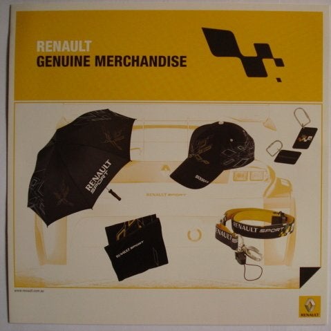 Renault Genuine Merchandise 2010 AUS Brochure Catalogue Pros, Envoi, Utilisé, Renault