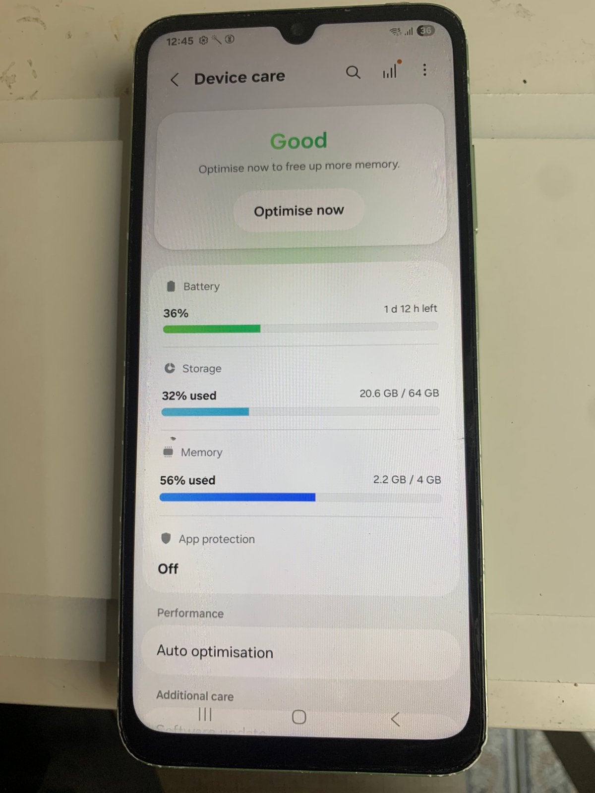 Samsung a05s couleur verte stockage 128gb, Enlèvement ou Envoi, Comme neuf