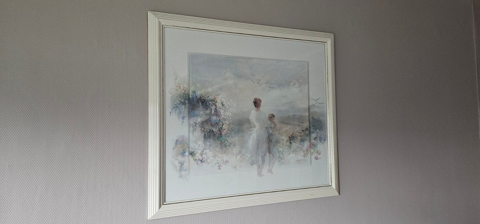 Grote ingelijste kunstprint 90,5 x 80,5 cm, Antiek en Kunst, Ophalen