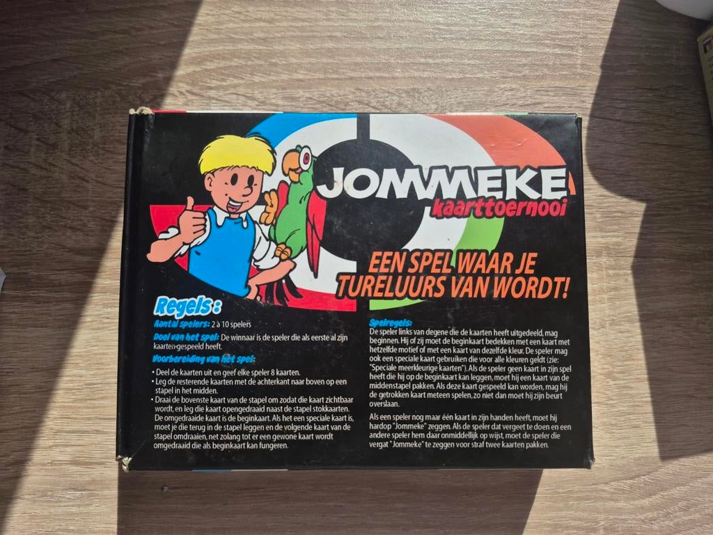 Tournoi de cartes Jommeke 1982, Enlèvement ou Envoi