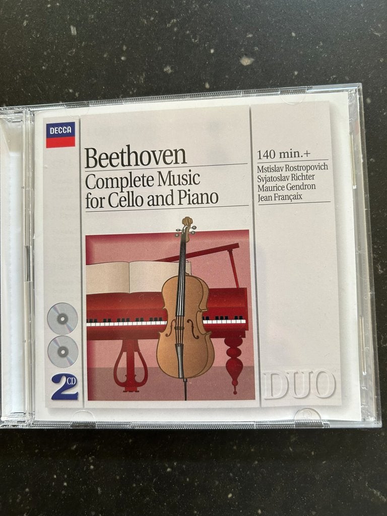 Beethoven 'Compete music for cello and piano', Enlèvement ou Envoi, Comme neuf, Album, Beethoven