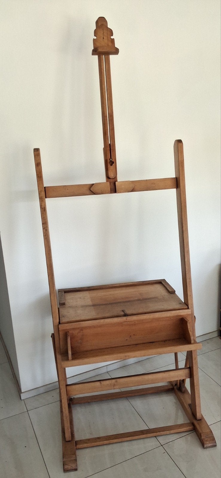 Grand chevalet et table de travail anciens, Enlèvement