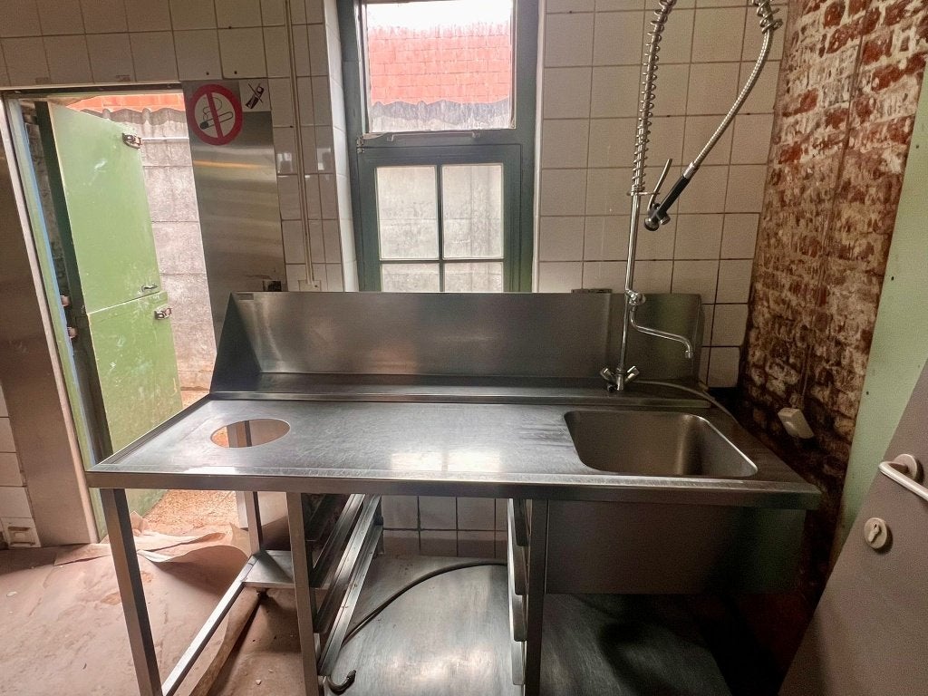 Lavabo de restauration, Articles professionnels, Horeca | Équipement de cuisine, Mobilier en inox, Utilisé, Enlèvement