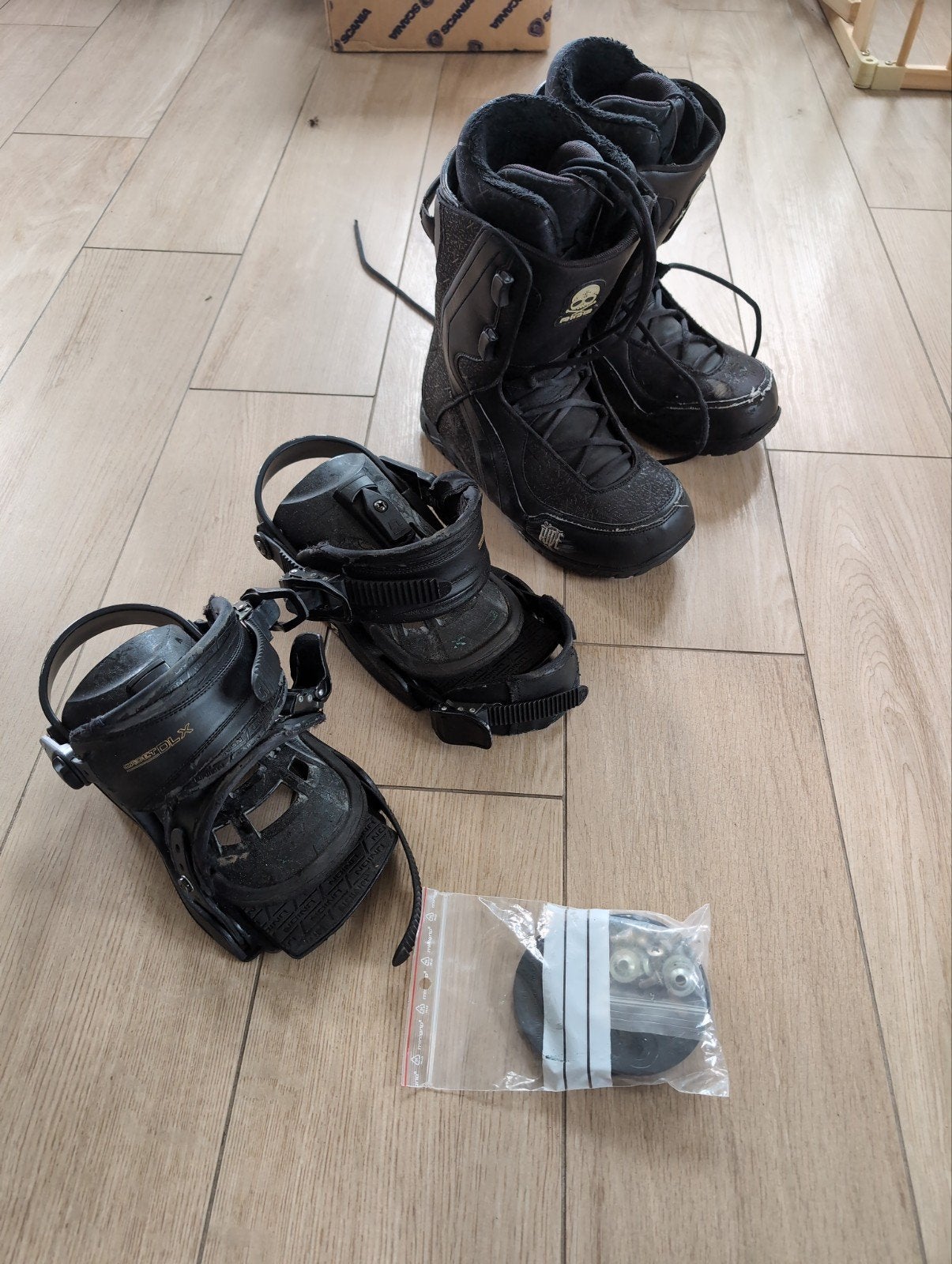 snowboard botten, bindingen en bevestiging - GRATIS, Sport en Fitness, Ophalen, Bindingen