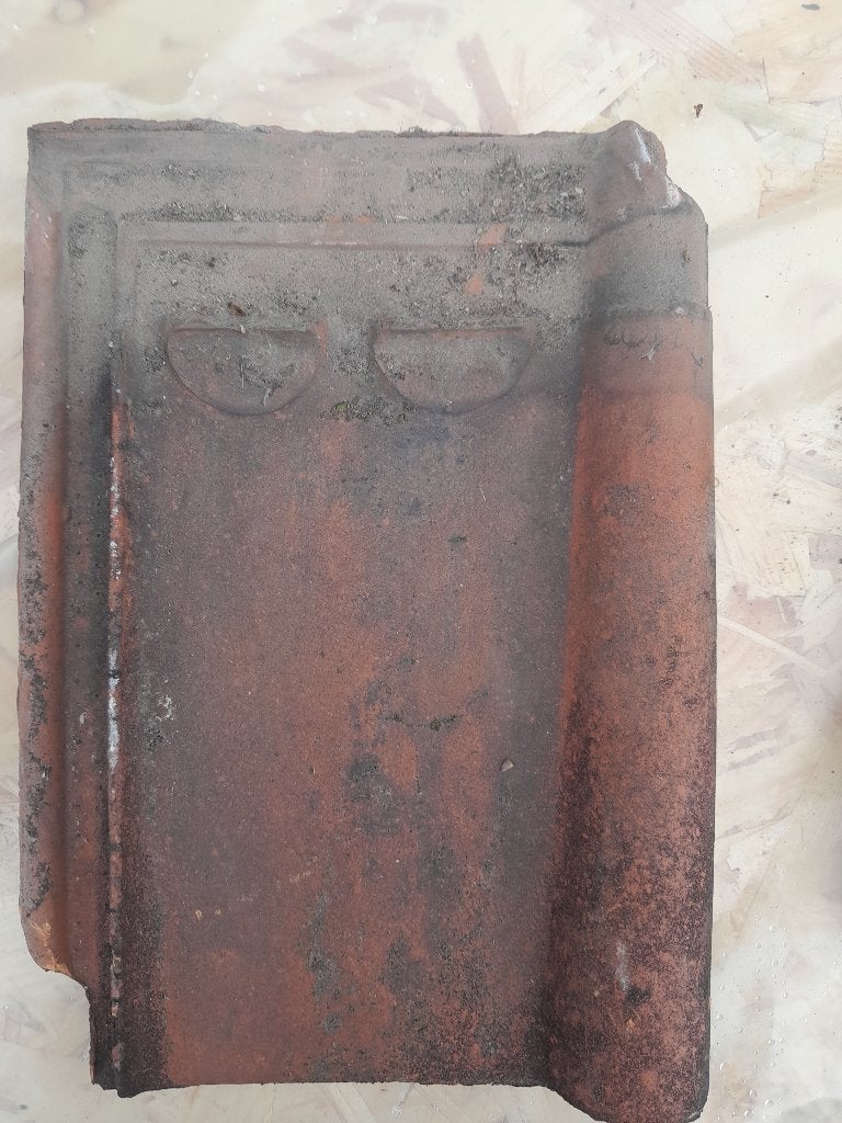 stormpannen, dakpannen met enkele nokpannen en kantpannen, Doe-het-zelf en Bouw, Ophalen, Gebruikt, Steen of Klei, 15 m² of meer