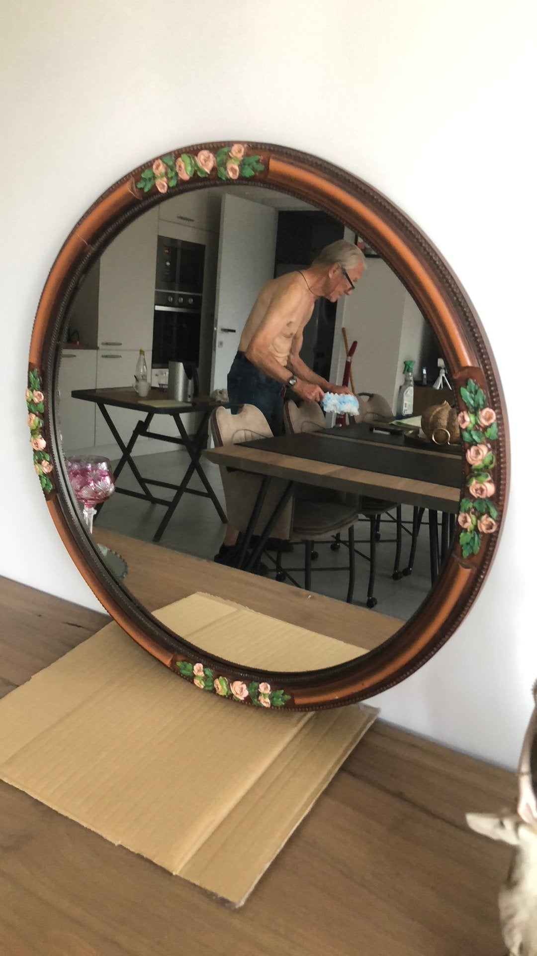 Spiegel, Huis en Inrichting, Ophalen, Gebruikt, Rond