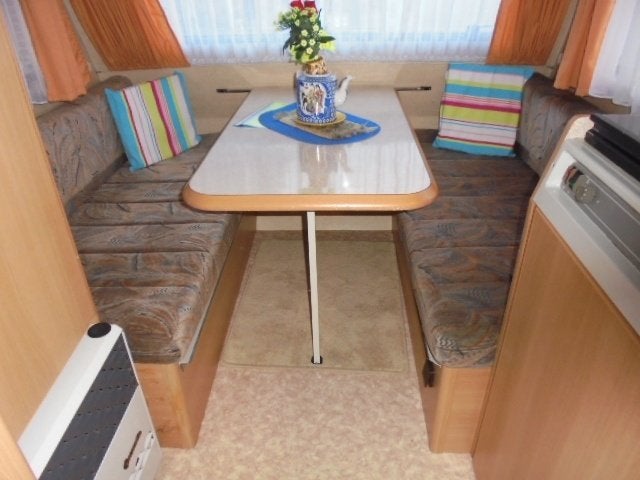 adria 380,treinzit,stapelbed,,douche,wc,nieuwe tent,luifel, Caravans en Kamperen, Kluisje, 750 - 1000 kg, Adria, Tot 4 meter