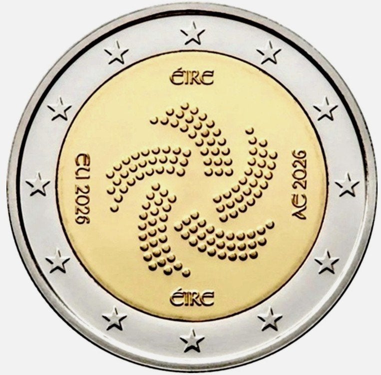 2 euro Ierland 2026 Voorzitterschap EU, Postzegels en Munten, Munten | Europa | Euromunten, Verzenden, Ierland, 2 euro