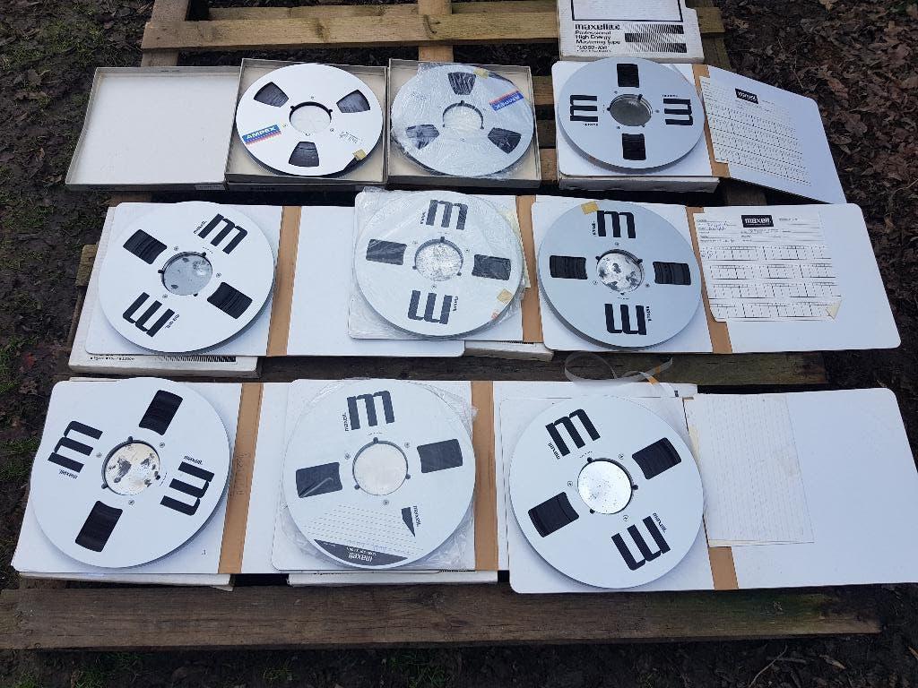 9 x Tapes 26 cm Alu reel 1/2 inch, Audio, Tv en Foto, Bandrecorder, Ophalen, Onderdeel