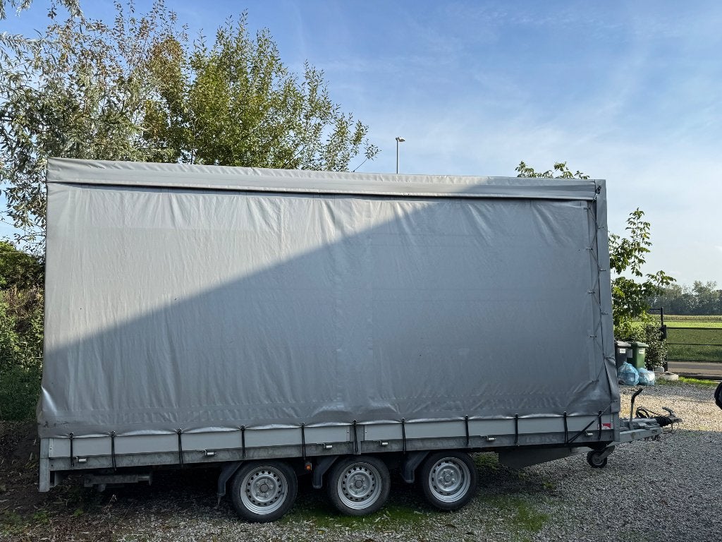 Tridem aanhangwagen 3500 kg met huif – 4,5 x 2 m, Auto diversen, Ophalen, Gebruikt