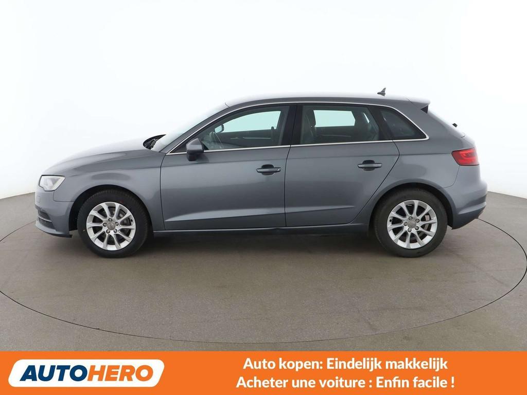 Audi A3 1.6 TDI Attraction (année de construction 2016), Autos, Cuir, Argent ou Gris, Achat, 1280 kg