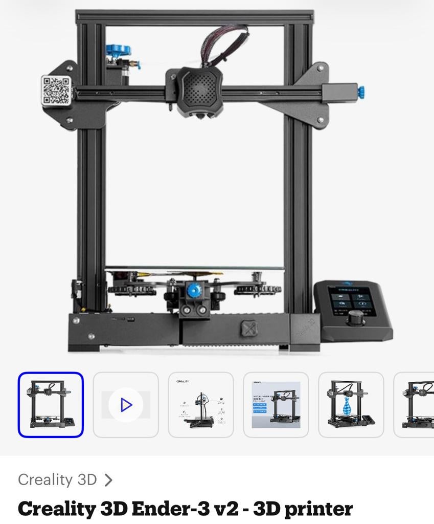 Creality 3D Ender-3 v2 - 3D printer, Computers en Software, 3D Printers, Ophalen of Verzenden, Zo goed als nieuw, Filament