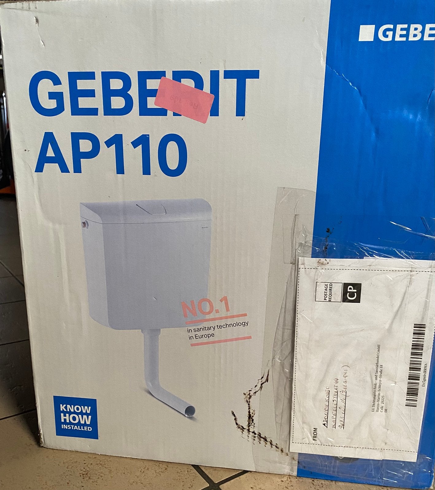 GEBERRIT spoelbak WC  “AP110” nieuw, Doe-het-zelf en Bouw, Sanitair, Ophalen, Nieuw