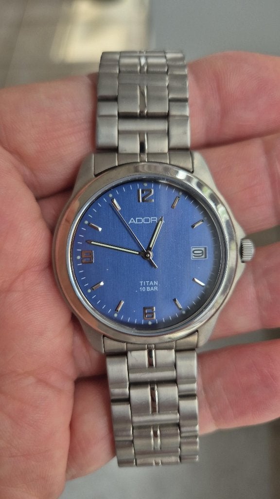👍   Nieuwe mooie Horloge “Adora “ ===> Titan 10 bar===>, Handtassen en Accessoires, Horloges | Heren, Overige materialen, Polshorloge