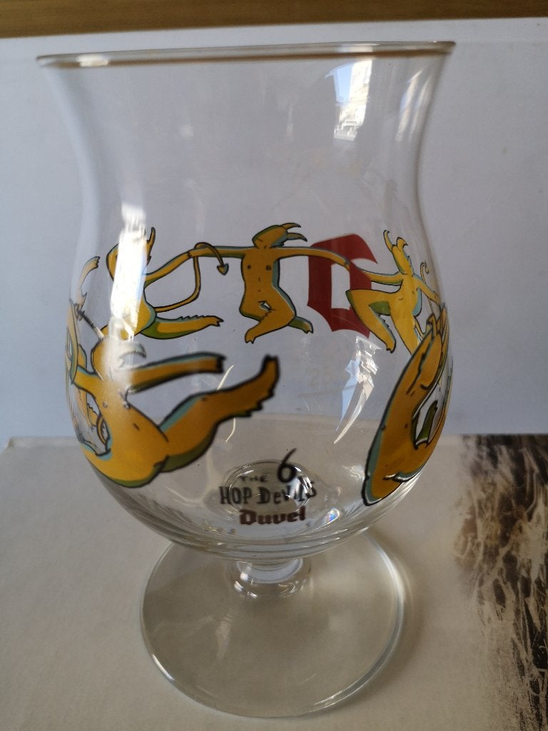 duvel glas 25cl(6,66%)the-6-hop-devils, Ophalen of Verzenden, Nieuw, Glas of Glazen, Duvel