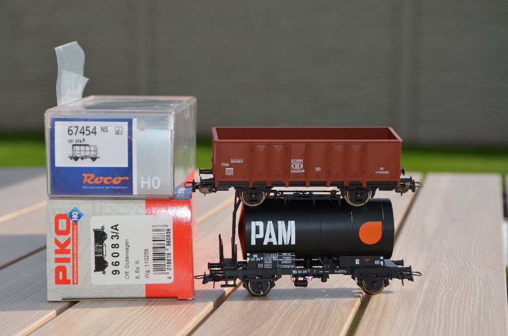 piko + Roco wagon SNCB+NS citerne PAM comme neuf, Hobby & Loisirs créatifs, Enlèvement ou Envoi, Wagon, NS, Piko