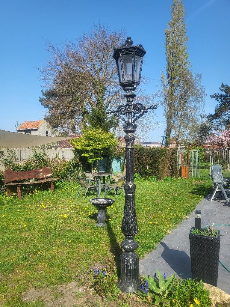 lantaarnpaal, Tuin en Terras, Buitenverlichting, Ophalen, Overige materialen, Gebruikt, Staande lamp