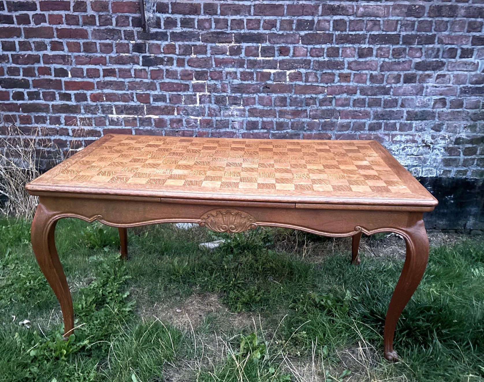 Uitschuifbare Franse tafel + 6 stoelen, Enlèvement