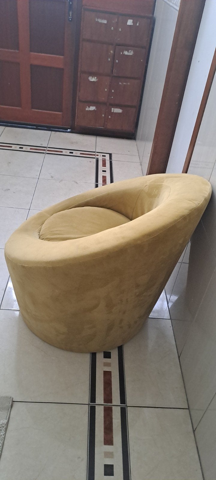 Fauteuil d'appoint vintage ( couleur moutarde), Ophalen