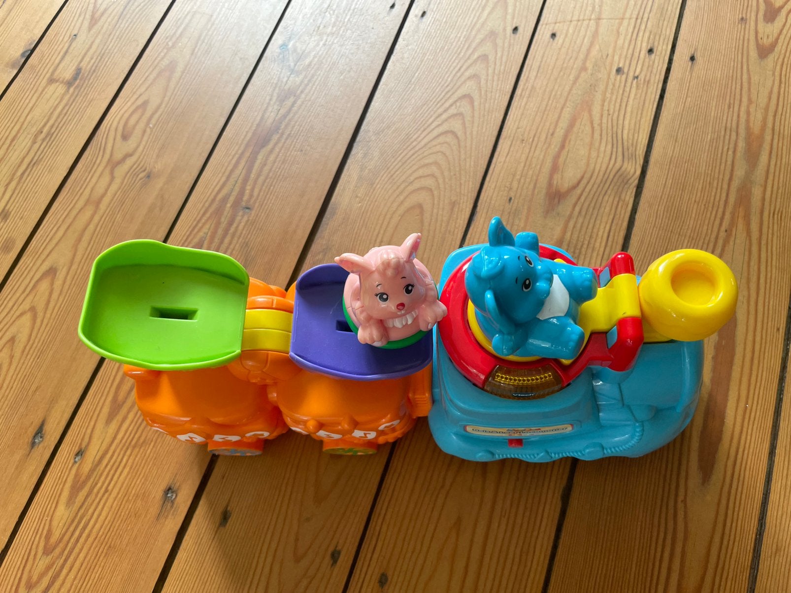 Lokomotive VTech, Kinderen en Baby's, Ophalen, Zo goed als nieuw, Met geluid, Vtech
