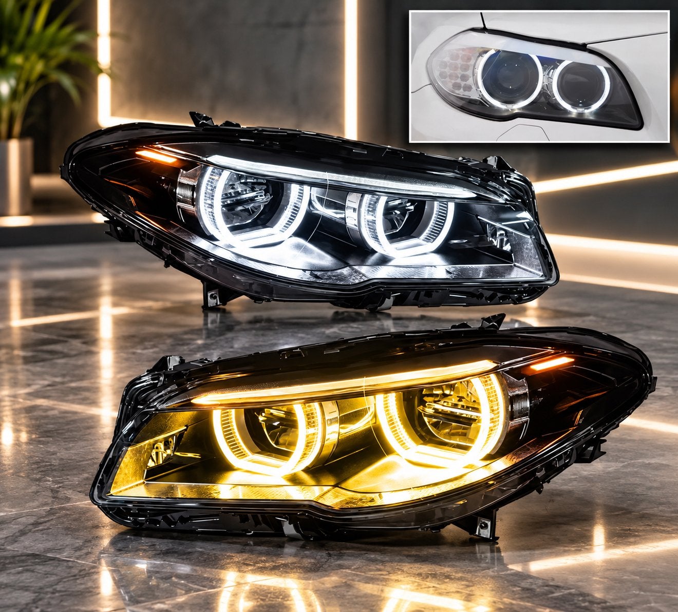 BMW F10 KOPLAMPEN LED MET DRL, Auto-onderdelen, Ophalen of Verzenden, Nieuw, BMW