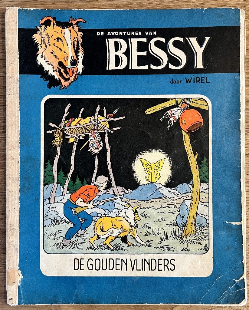 Bessy - De gouden vlinders - 22 1e dr (1957) Strip, Boeken, Eén stripboek, Ophalen of Verzenden, Gelezen
