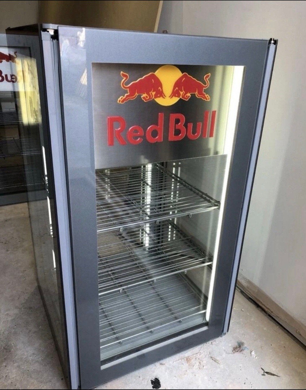 Red Bull Glazen 360 cooler, Collections, Enlèvement, Comme neuf, Panneau publicitaire