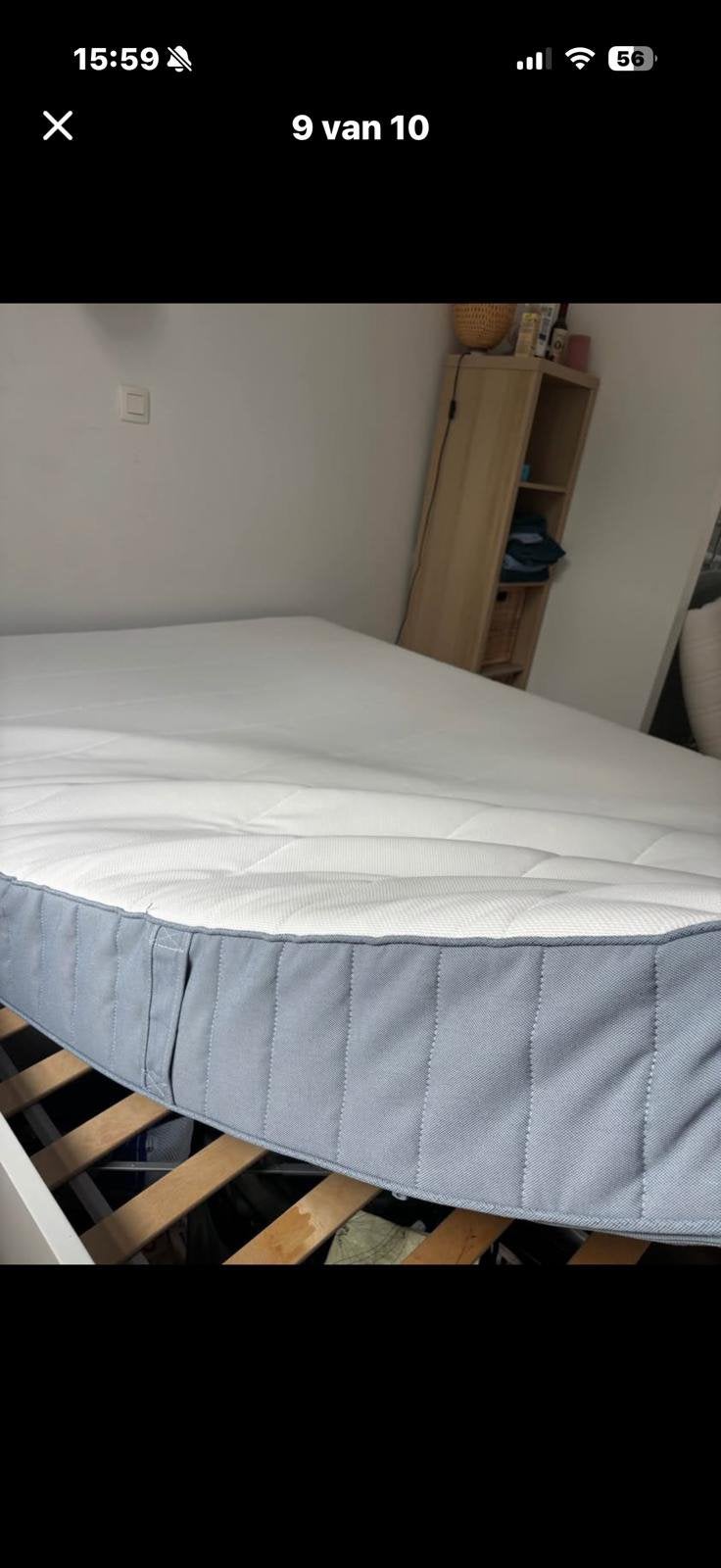 Propere 2-persoonsmatras, Huis en Inrichting, Ophalen, Zo goed als nieuw, 160 cm, Matras