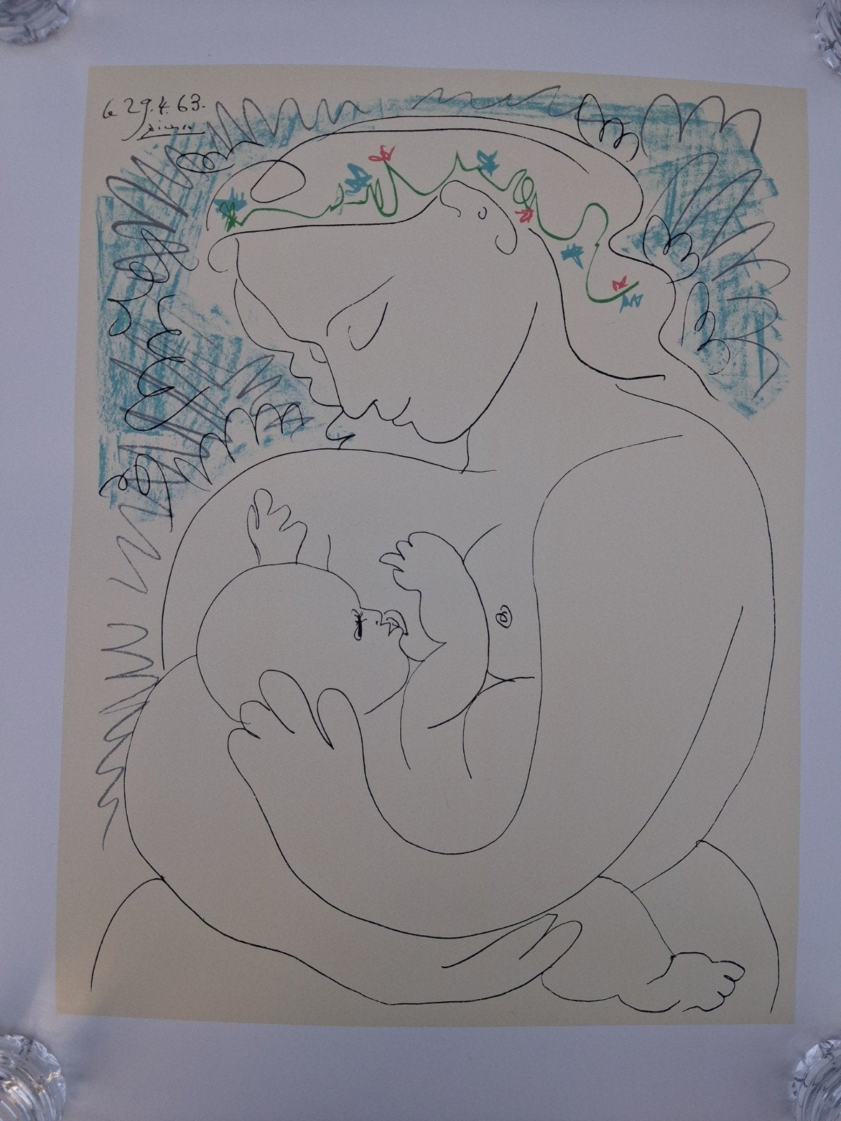 lithografie Pablo Picasso, Antiek en Kunst, Kunst | Litho's en Zeefdrukken, Ophalen of Verzenden, Lithografie