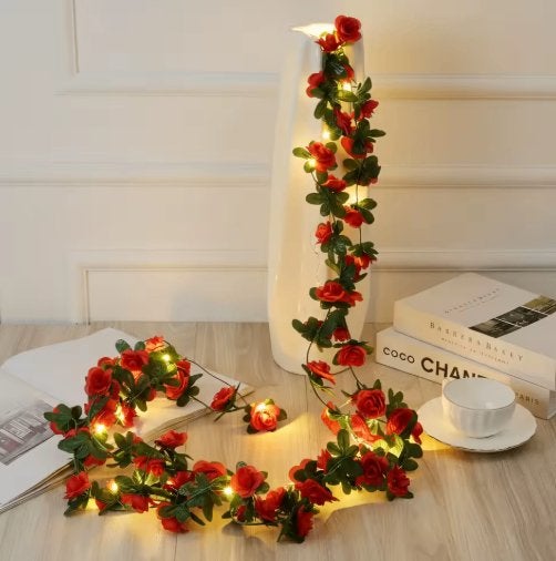Kunst bloemen met verlichting, Tuin en Terras, Bloempotten, 25 tot 40 cm, Overige materialen, Verzenden, Nieuw