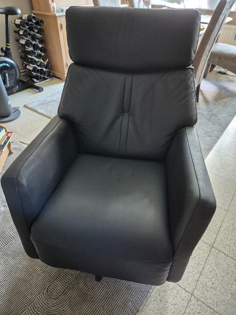 1st Class Relax à réglage électrique, Maison & Meubles, 75 à 100 cm, Zwart, Moins de 150 cm, Banc droit