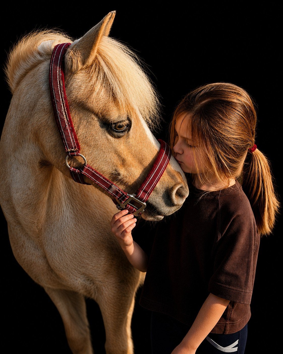 gouden kinder pony