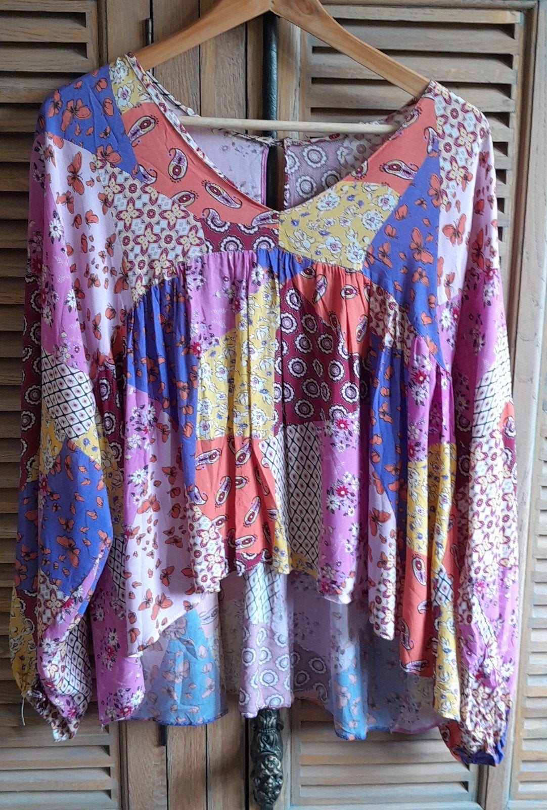 Prachtige Blouse large., Kleding | Dames, Blouses en Tunieken, Ophalen of Verzenden, Zo goed als nieuw, Maat 42/44 (L)