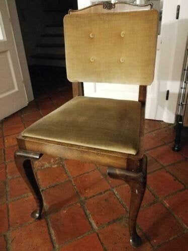 Chaise Angleterre Style Queen Anne, Maison & Meubles, Bois, Brun, Enlèvement, Utilisé