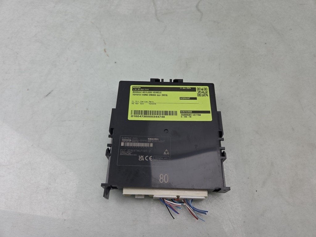 MODULE KEYLESS VEHICLE Toyota Yaris Cross (PB1 / PJ1), Kundenbetreuung@toyota.de, Toyota, Utilisé, Toyota-Allee 2
50858  Köln, DE