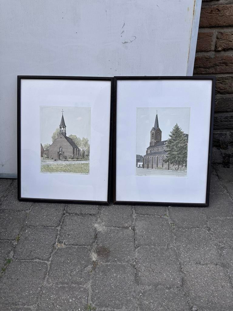 Kerk - kapel van Tongerlo, Antiek en Kunst, Kunst | Etsen en Gravures, Ophalen