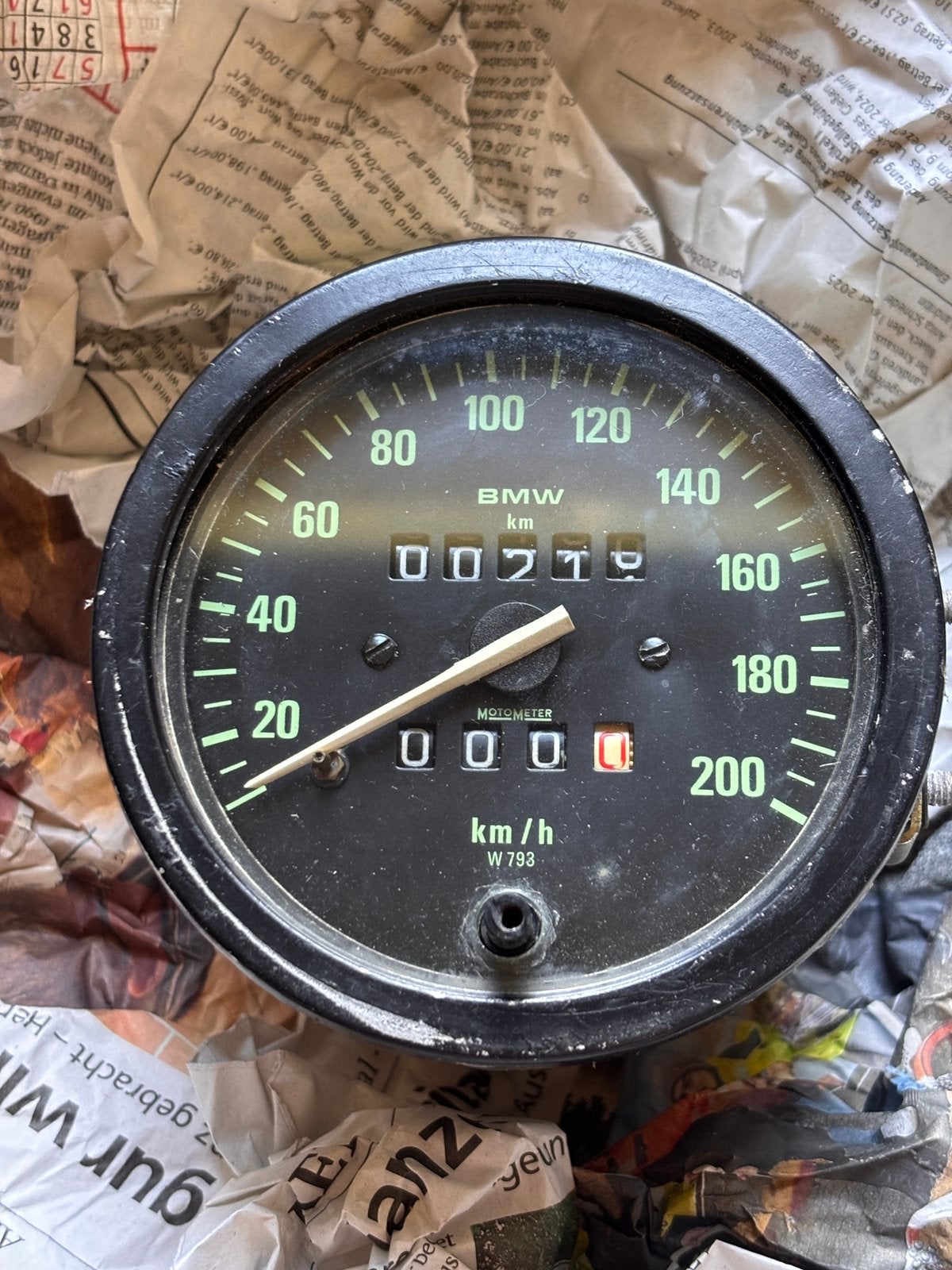 Kilometerteller BMW R65 W793, Motoren, Ophalen of Verzenden, Gebruikt