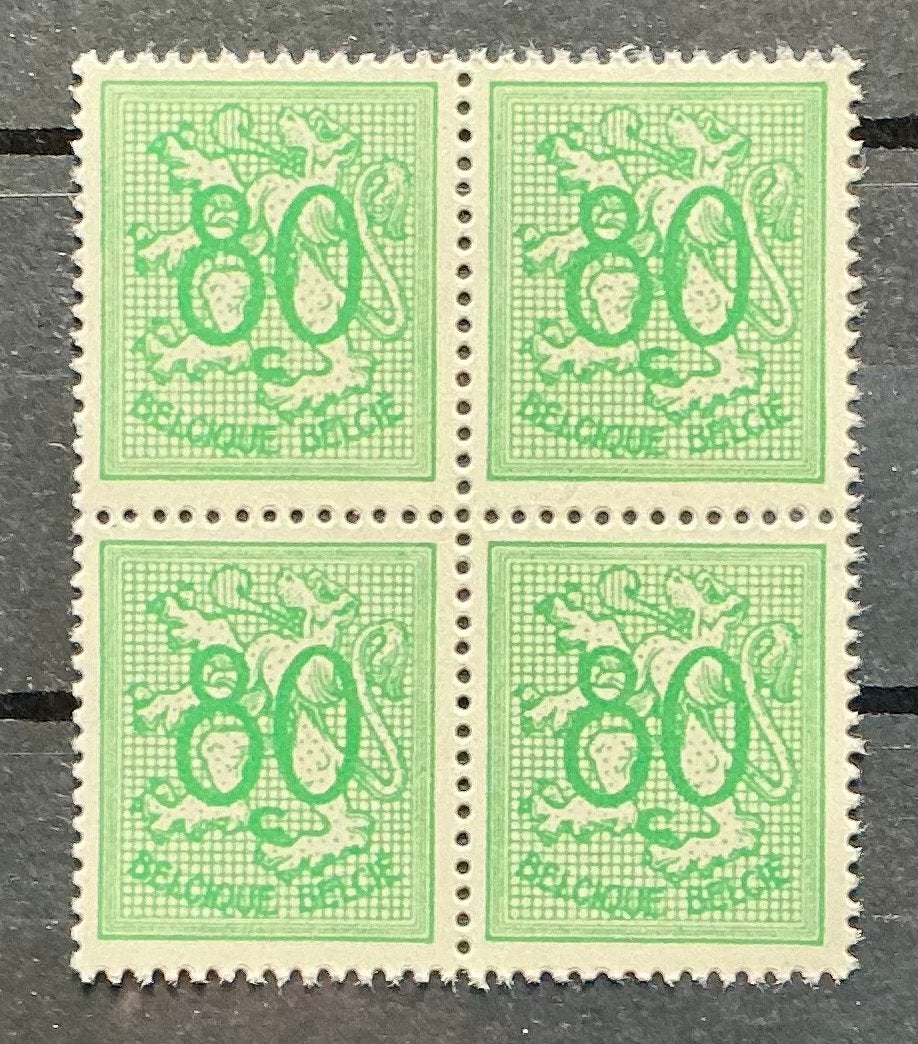 LOT 880. OBP: 857. Geel/groen. 1960. MNH. Blok., Orginele gom, Ophalen of Verzenden, Postfris, Postfris