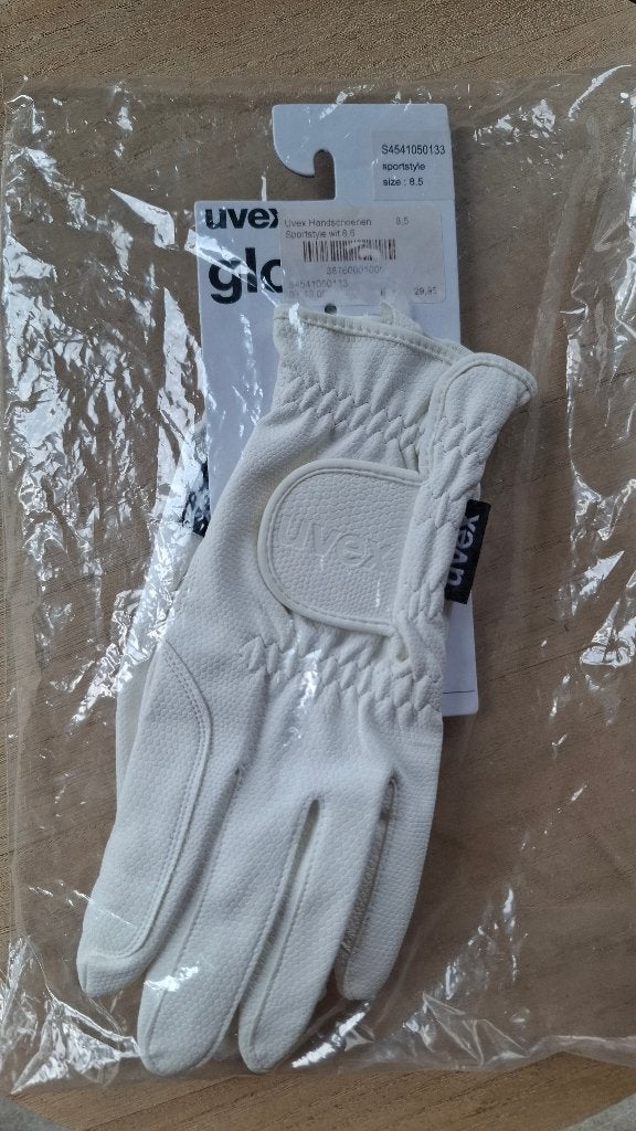 Rijhandschoenen Uvex (maat 8.5), Dieren en Toebehoren, Ophalen, Nieuw, Met grip, Wit