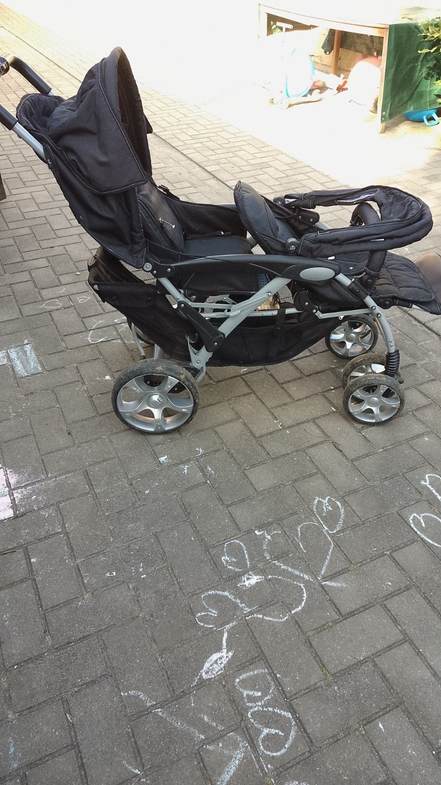 dubbele buggy opvouwbaar, Ophalen, Zo goed als nieuw, Kinderwagen of Buggy