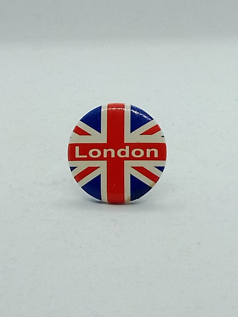 London Union Jack Britse Vlag Button / Badge / Speldje (25, Ophalen of Verzenden, Gebruikt, Overige onderwerpen, Button