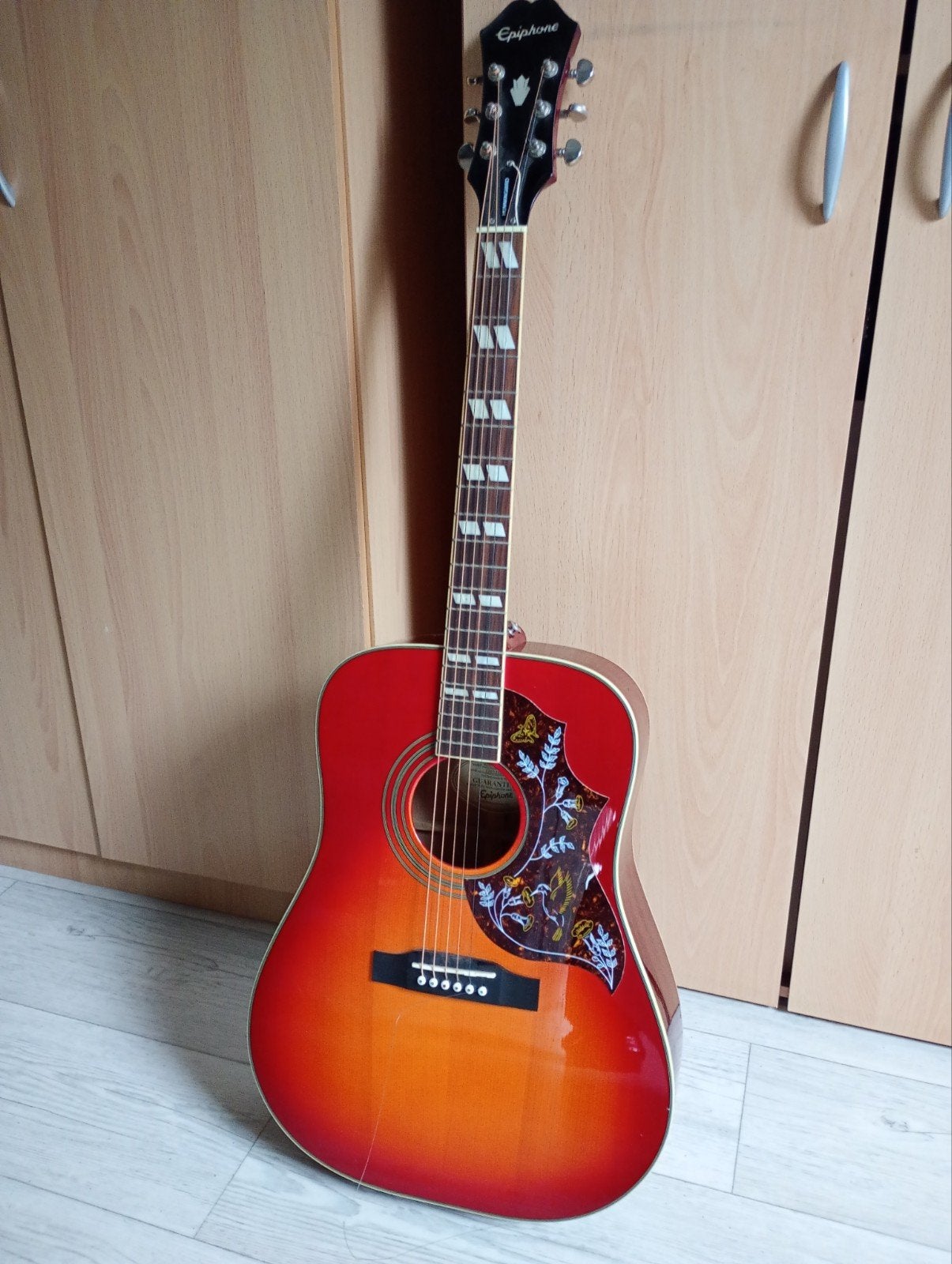 Akoestische gitaar Epiphone Hummingbird, Muziek en Instrumenten, Snaarinstrumenten | Gitaren | Akoestisch, Ophalen, Gebruikt