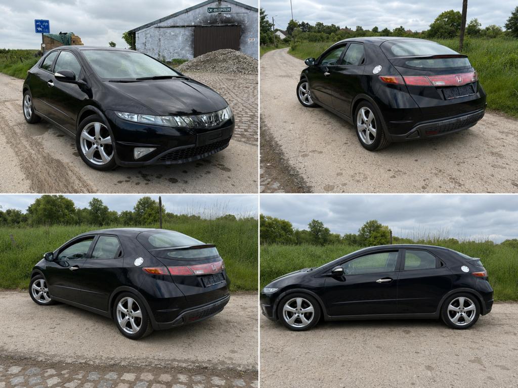 Honda Civic 1.4i Sport — 2006 — essence — Noir — 4 portes, Autos, Achat, 139 g/km, Entreprise, Boîte manuelle