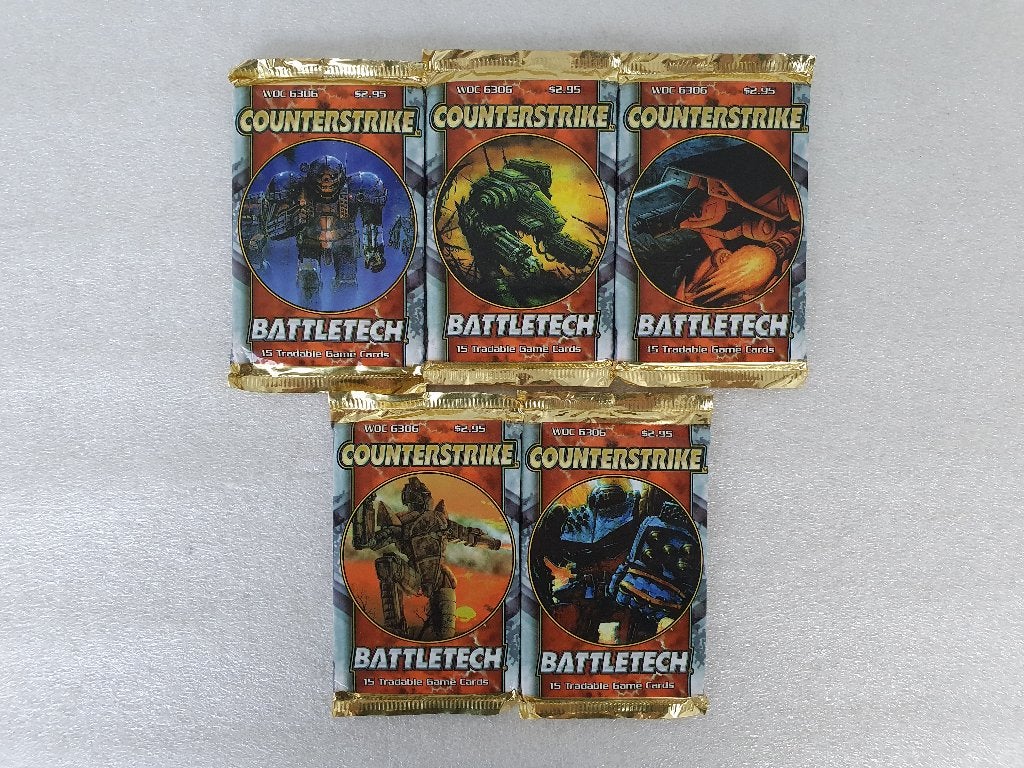Battletech: 5 Counterstrike Booster Packs WOC 6306 (4), Hobby en Vrije tijd, Wargaming, Ophalen of Verzenden, Nieuw