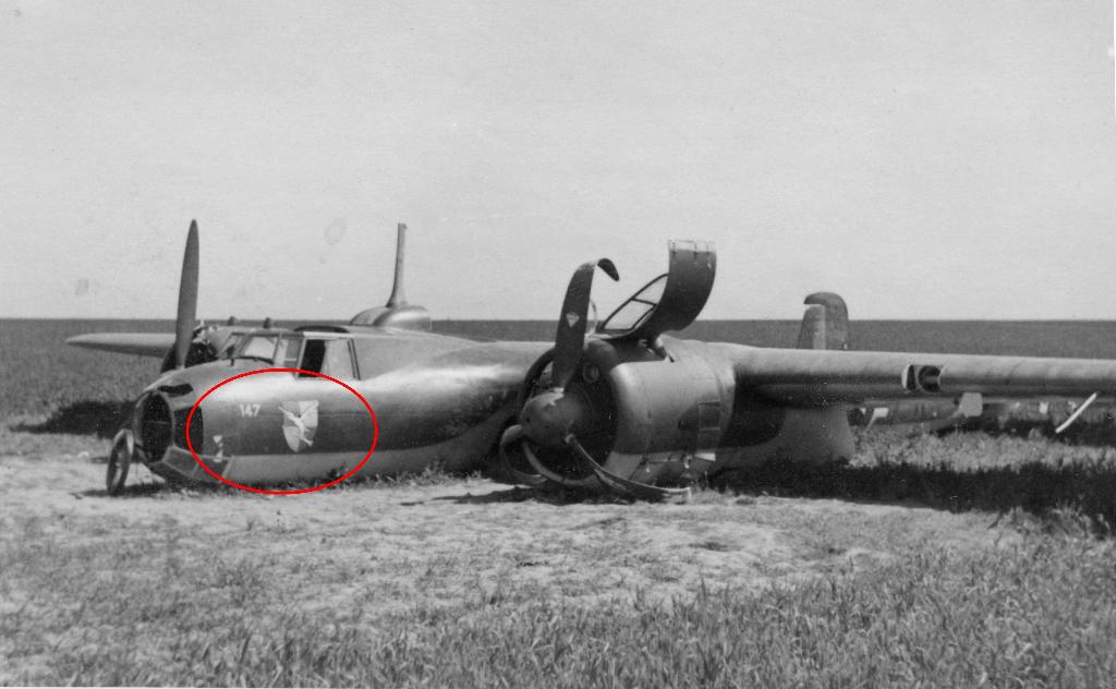 orig. foto - noodlanding vliegtuig Dornier Do 17 in België, Verzamelen, Militaria | Tweede Wereldoorlog, Verzenden, Luchtmacht