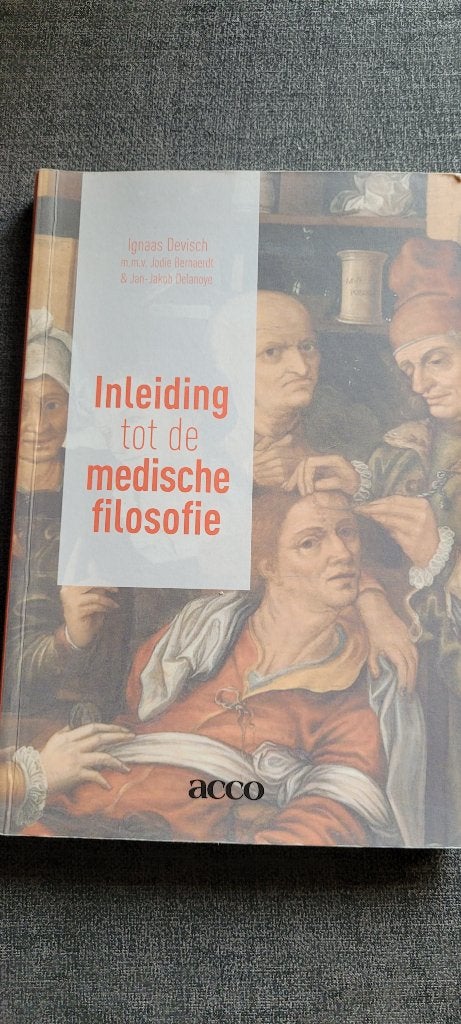 Inleiding tot de medische filosofie, Boeken, Ophalen of Verzenden, Zo goed als nieuw, Algemeen, Ignaas Devisch