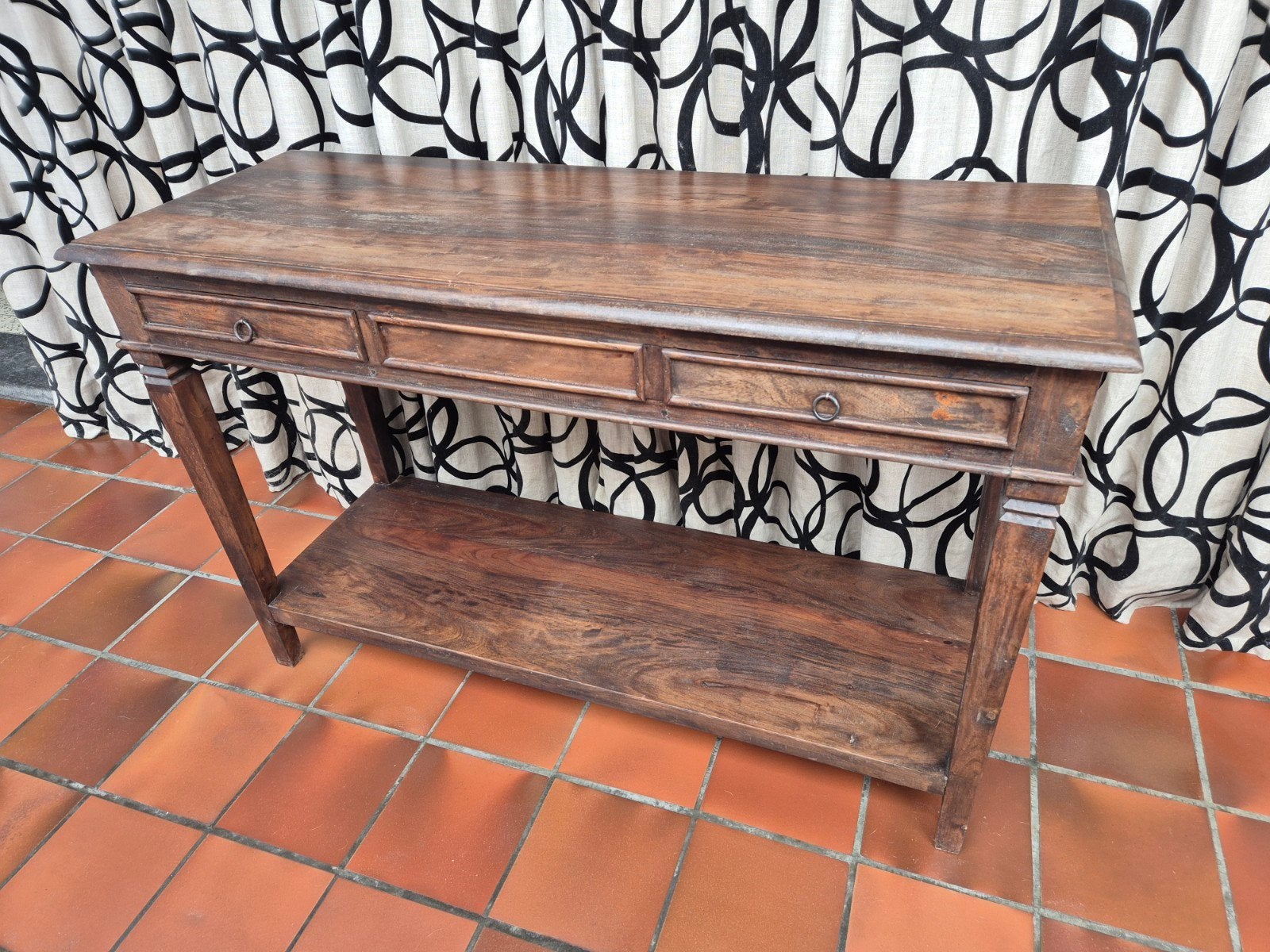 Massief houten sidetable / consoletafel, Huis en Inrichting, Tafels | Sidetables, Ophalen