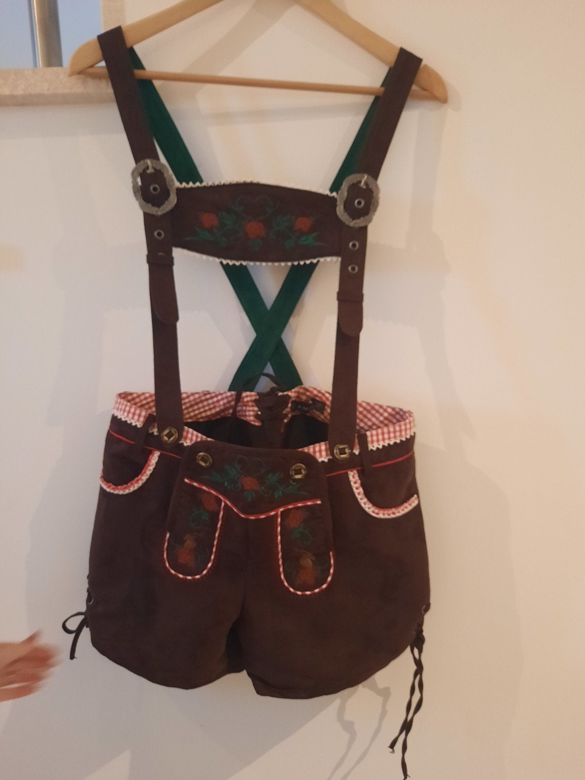 lederhose dames maat 38, Enlèvement ou Envoi, Comme neuf, Taille 38/40 (M), Vêtements