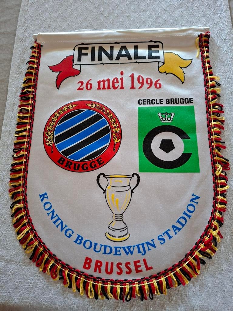 Wimpel bekerfinale Club Brugge -Cercle Brugge 1996, Verzamelen, Ophalen of Verzenden